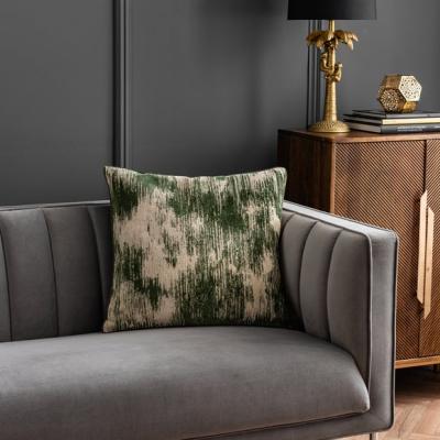 Dunelm Distressed Cut Velvet Cush Square Cushion