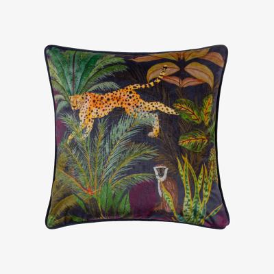 Dunelm Wylder Tropics Aranya Cheetah Square Cushion MultiColoured