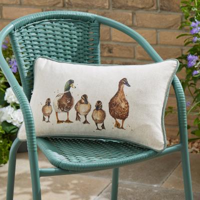 Dunelm Ducks Rectangular Outdoor Cushion MultiColoured