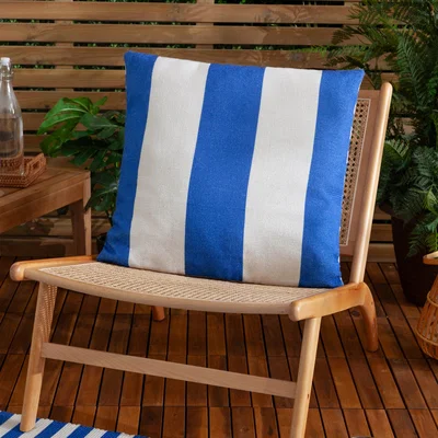 Dunelm furn Deck Stripe Outdoor Square Cushion