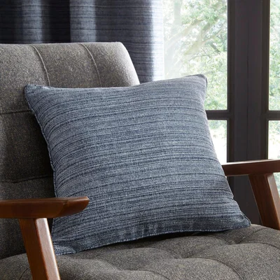 Dunelm Retreat Blue Cushion Blue