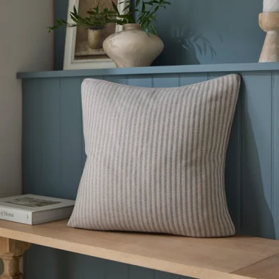 Dunelm Churchgate Herringbone Striped Square Cushion