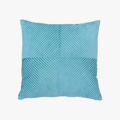 Dunelm Paoletti Infinity Blue Textured Cushion Blue