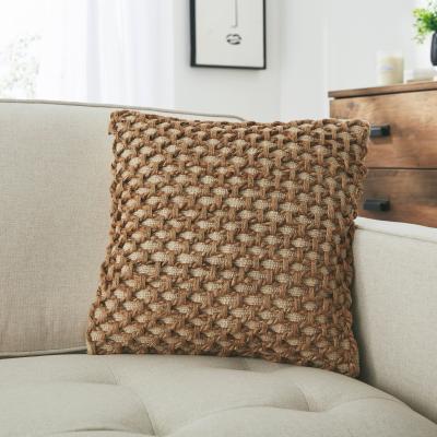 Dunelm Jute Natural Woven Cushion Natural