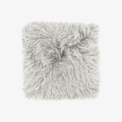 Dunelm Mongolian Wool Cushion Grey