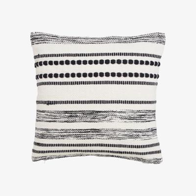 Dunelm Finn Monochrome Cushion Black/white