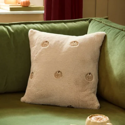 Dunelm Furn. Autumn Pumpkins Square Cushion