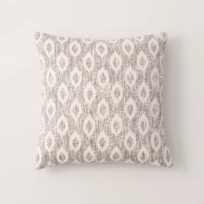 Dunelm Stria Ogee Cushion Grey/White