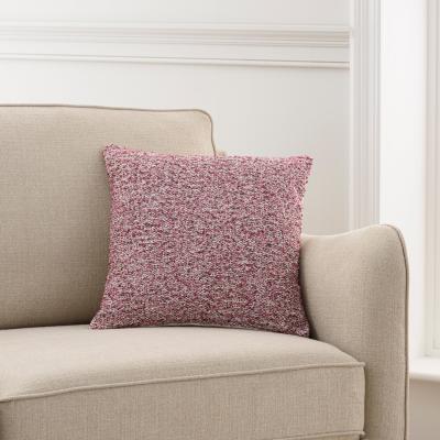 Dunelm Mabel Tonal Boucle Cushion Magenta