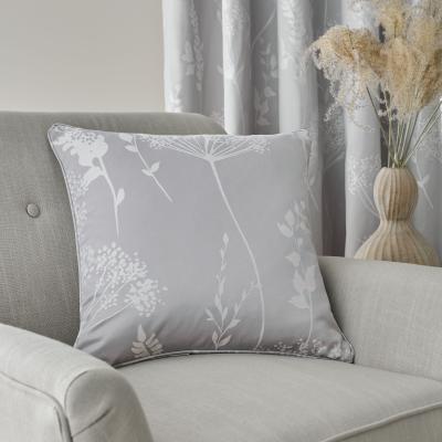 Dunelm Catherine Lansfield Meadow Floral Cushion Silver