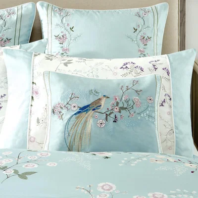 Dunelm Dorma Maiya Duck Egg Boudoir Cushion Duck Egg Blue
