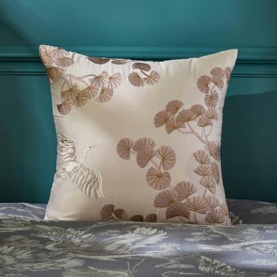 Dunelm Dorma Gilded Crane Charcoal Cushion Charcoal