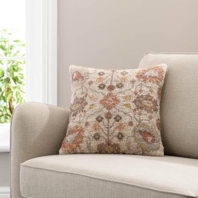 Dunelm Oriental Hand Knot Cushion Natural