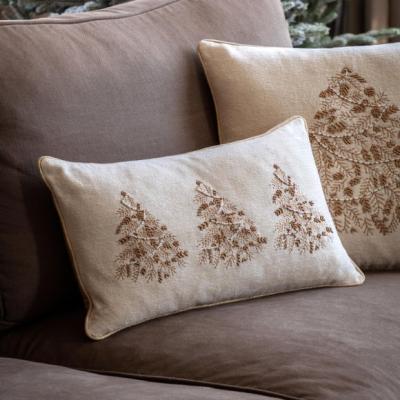 Dunelm Three Stitched Tree Rectangular Cushion