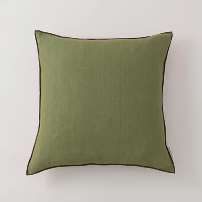 Dunelm Churchgate Evington Linen Cushion Olive