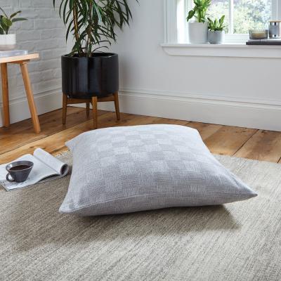 Dunelm Parker Weave Floor Cushion Grey