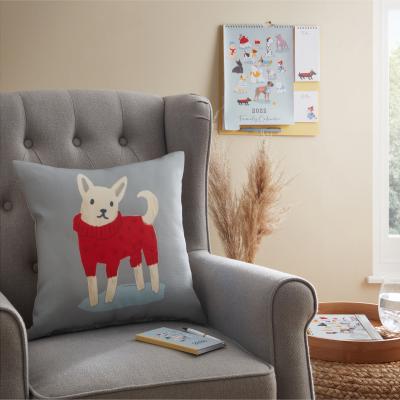 Dunelm Chihuahua Cushion MultiColoured