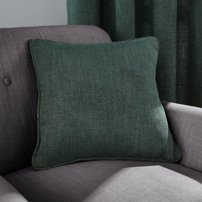 Dunelm Wynter Jade Cushion Green