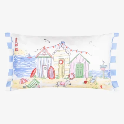 Dunelm Beach Huts Outdoor Rectangle Cushion
