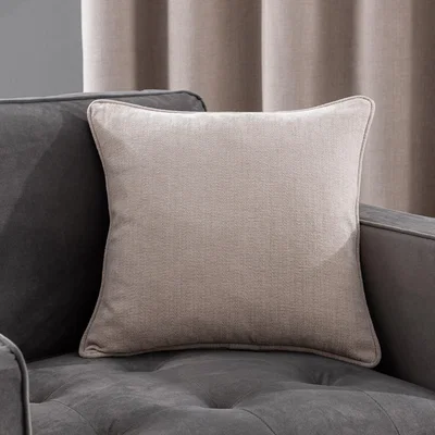 Dunelm Ultra Chenille Cushion Brown