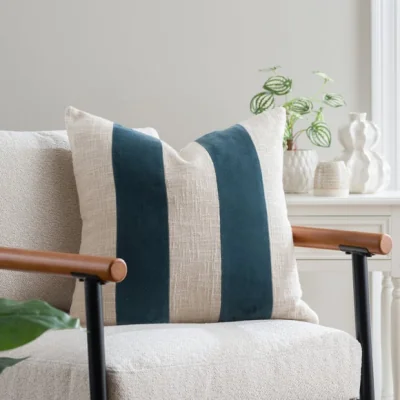 Dunelm Clara Mixed Stripe Square Cushion