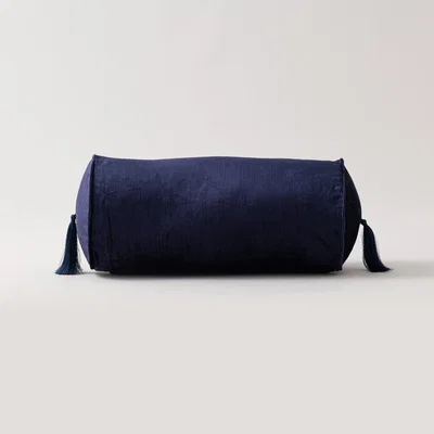Dunelm Keston Bolster Cushion Navy