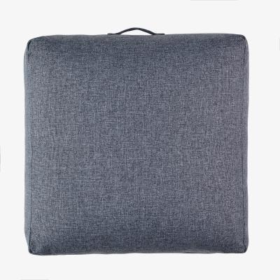 Dunelm Linen Look Charcoal Slub Floor Cushion Charcoal