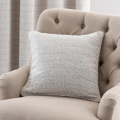 Dunelm Woodhouse Boucle Grey Cushion Grey