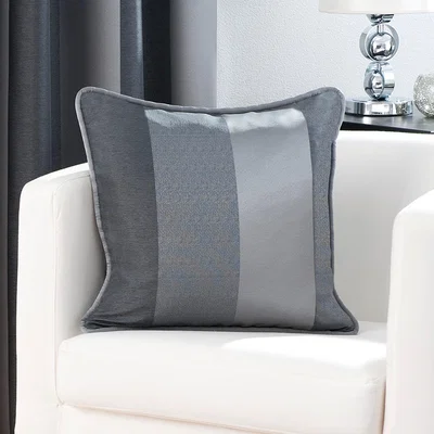 Dunelm Monaco Pewter Cushion Dark Grey