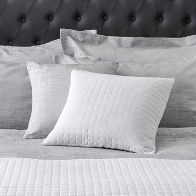 Dunelm White Gridstitch Cushion White