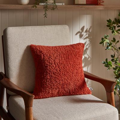 Dunelm Teddy Bear Cushion Orange Umber
