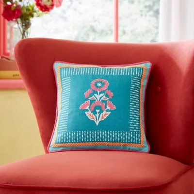 Dunelm Sophie Robinson Rose Square Cushion