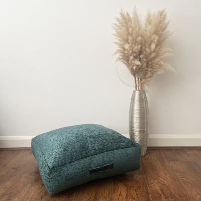 Dunelm Daro Alexandra Square Floor Cushion Teal (Blue)