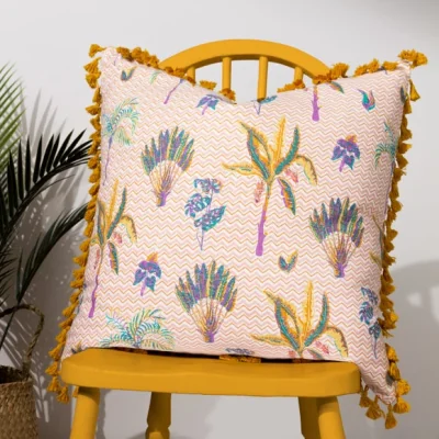Dunelm Furn Chamae Cotton Square Cushion