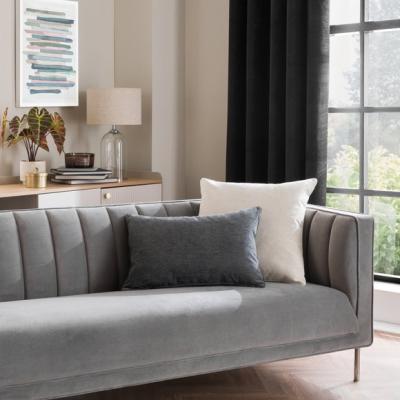 Dunelm Genoa Chenille Rectangle Cushion