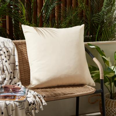 Dunelm Plain Square Large Outdoor Cushion Natural