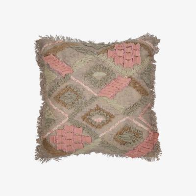 Dunelm Farha Dusky Pink Embroidered Cushion Dusky Pink