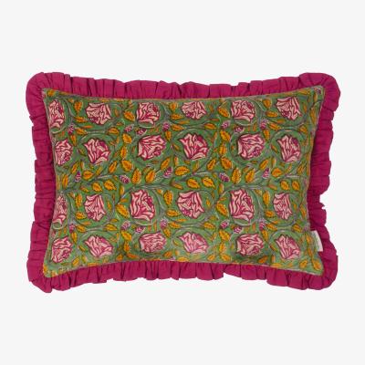 Dunelm Thornton Rectangular Cushion Olive (Green)