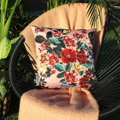 Dunelm Nadya Outdoor Cushion Blush