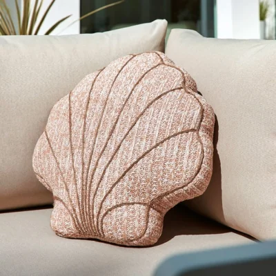 Dunelm Shell Shaped Outdoor Filled Cushion