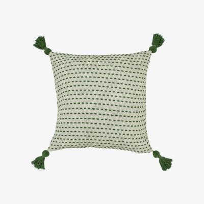 Dunelm Ezra Sage Cushion Green