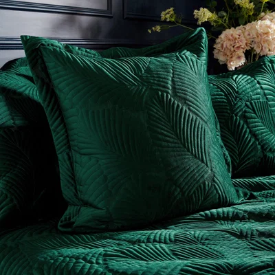 Dunelm Paoletti Palmeria Emerald Cushion Green