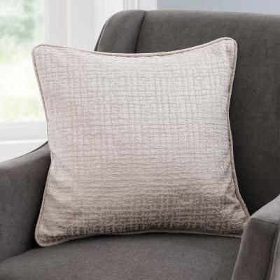 Dunelm Newby Natural 45cm x 45cm Cushion Pink and White