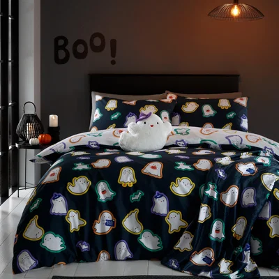 Dunelm Catherine Lansfield Halloween Ghosts Cushion White