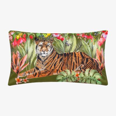 Dunelm furn. Tiger Outdoor Boudoir Cushion MultiColoured