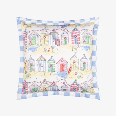 Dunelm Beach Huts Outdoor Square Cushion
