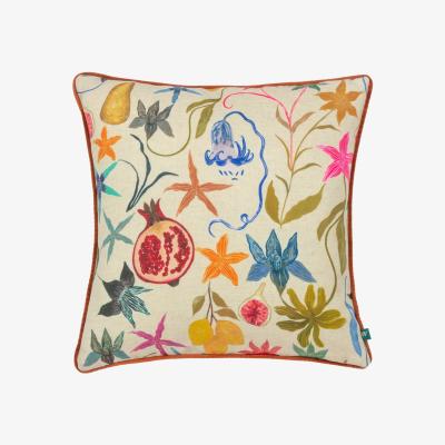 Dunelm Wylder Pomona Floral Square Cushion MultiColoured