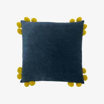 Dunelm Hoola Cushion Blue/Yellow