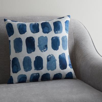 Dunelm Ink Mark Making Cushion MultiColoured