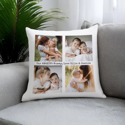 Dunelm Personalised Multi Photo Square Cushion